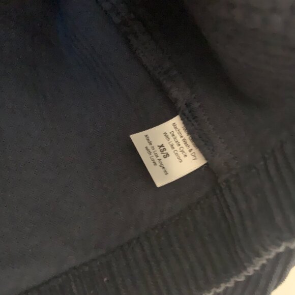 Women's Sugar Candy Mountain Mila Corduroy Mockneck Top Navy XS/S - Picture 3 of 4